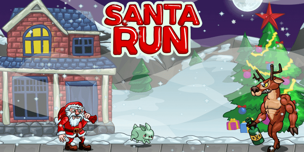 Santa Run banner